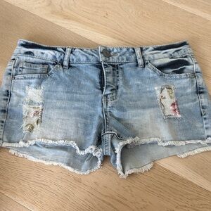 Hippie Laundry Denim Patchwork Women Shorts
